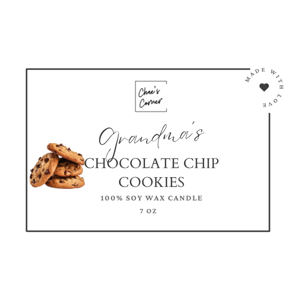 Grandma’s Chocolate Chip Cookies  -16 oz  3 wick